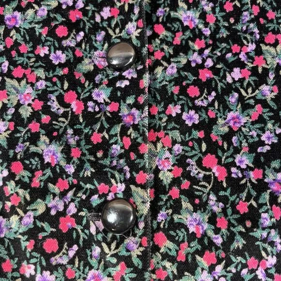 Vintage Kannum Designs Ditsy Floral Blazer Cottagecore Grannycore Women's 12 USA - Picture 6 of 9